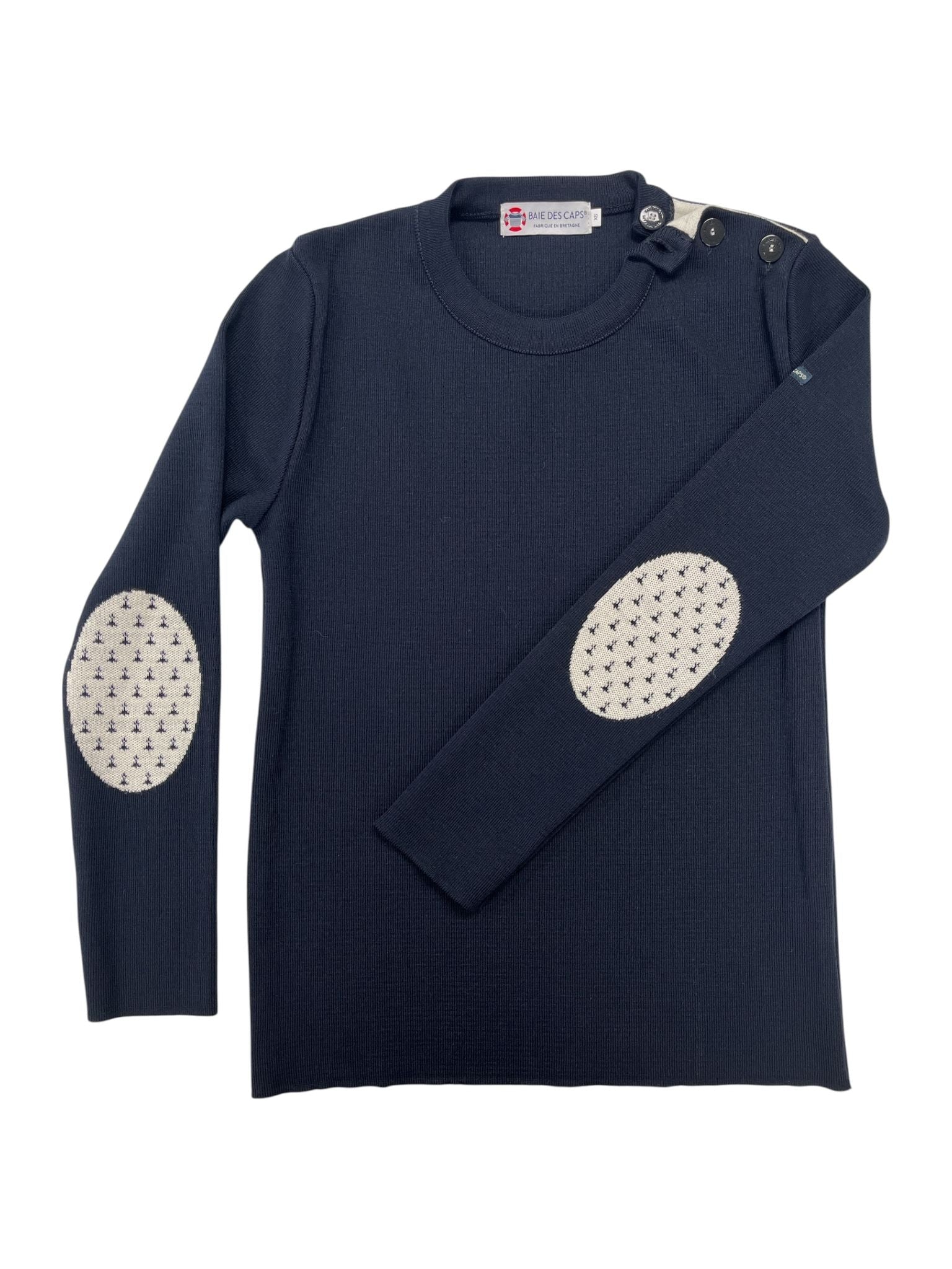 Pull marin "Pen Lan" Hermine - 50% laine - Baie des Caps