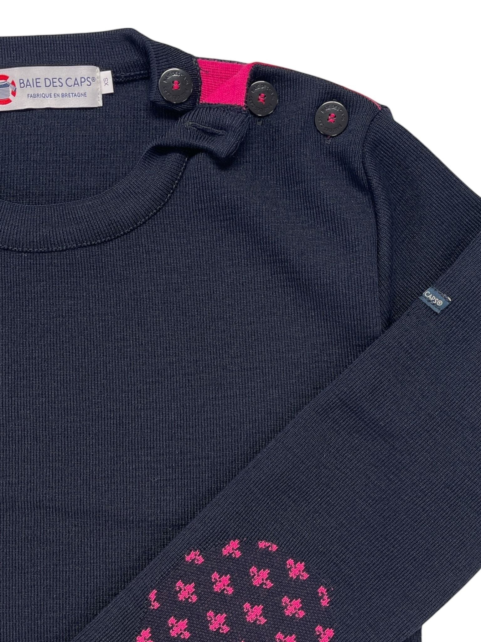 Pull marin "Pen Lan" Lys - 50% laine - Baie des Caps
