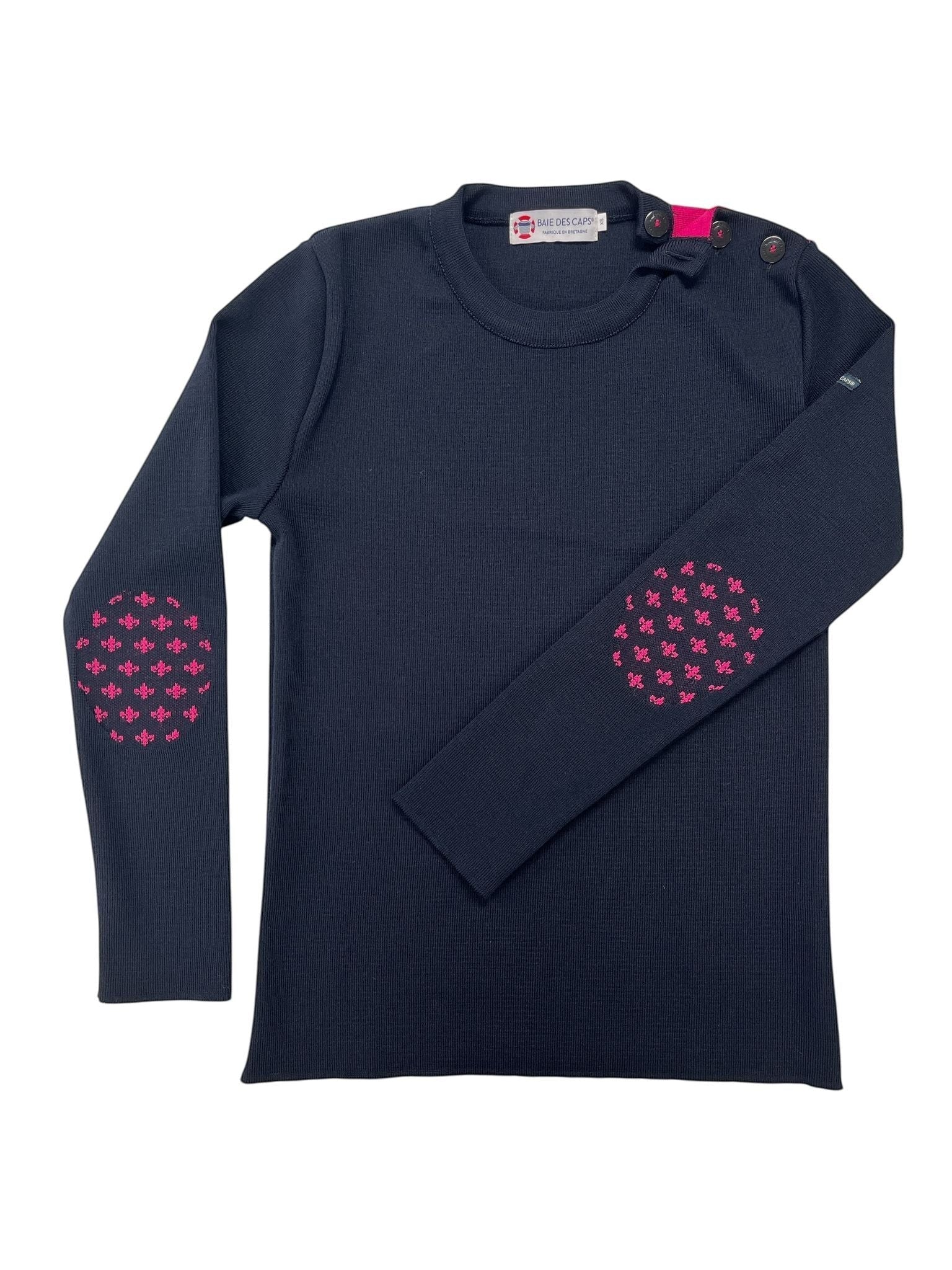 Pull marin "Pen Lan" Lys - 50% laine - Baie des Caps