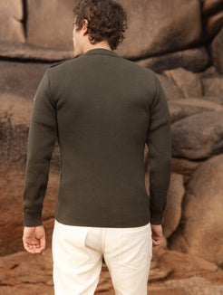 Pull marin "Petit Erquy" uni 100% Laine - Baie des Caps