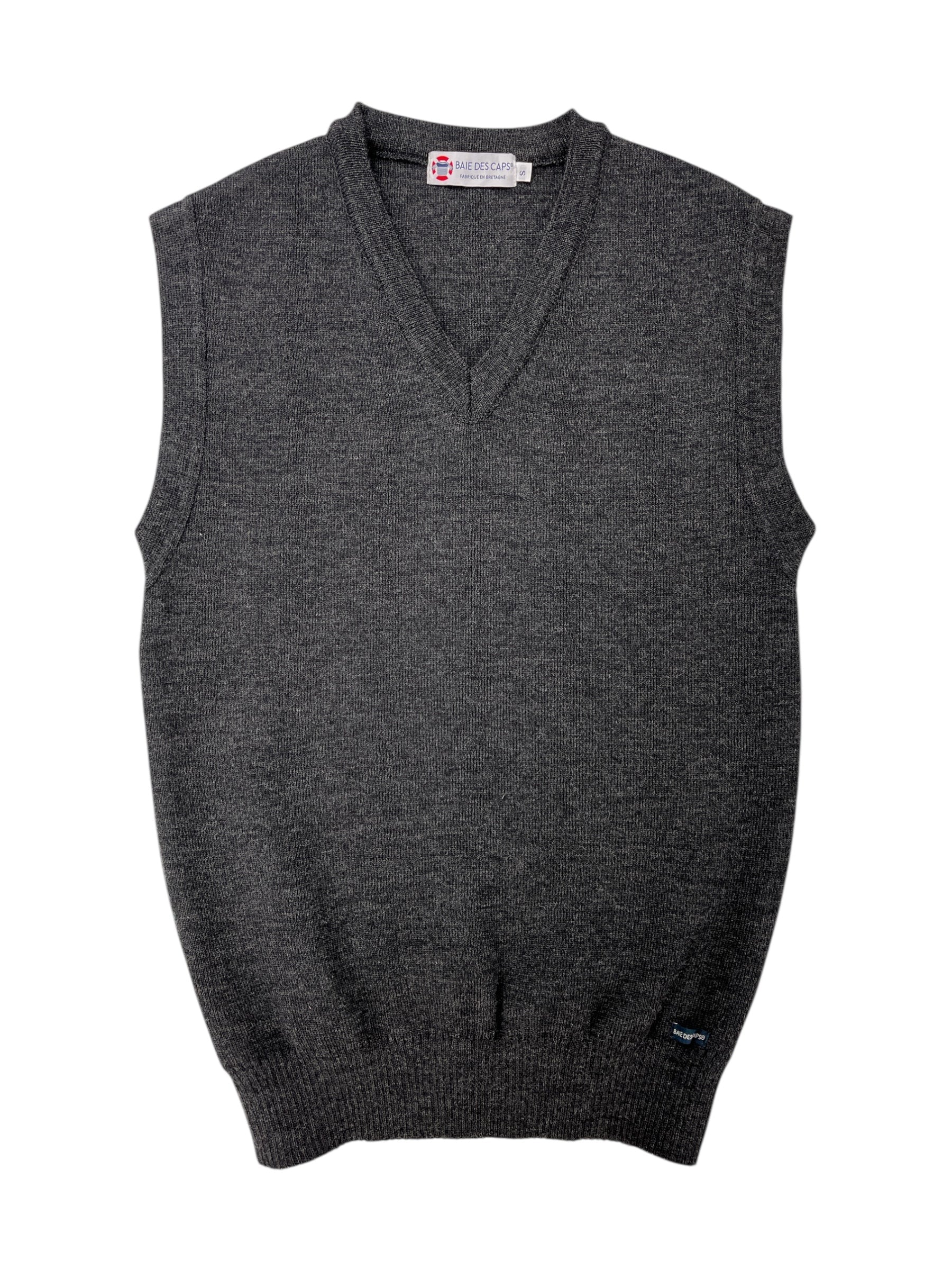 Pull sans manche anthracite