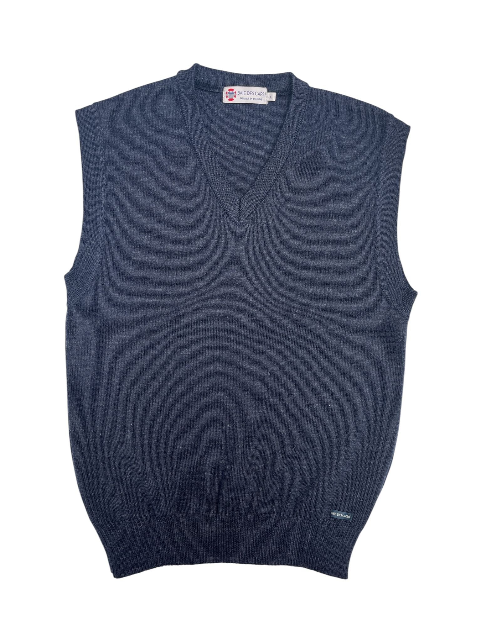 Pull sans manche ardoise