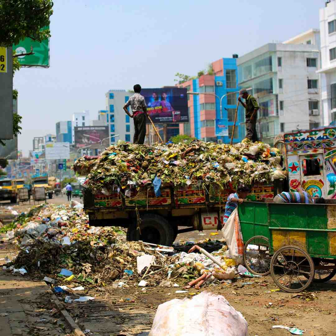 Déchets recyclés au Bangladesh